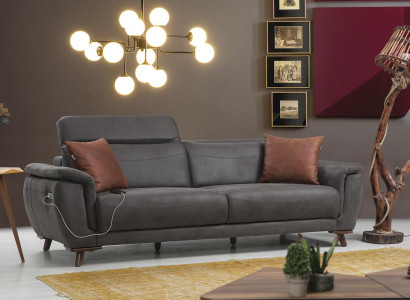 Luxury three-seater sofa modern seating furniture living room couch upholstered furniture
